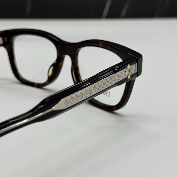 NEW CD DIAMONDO S1I 2000 DIOR SQUARE HAVANA EYEGLASSES DIOR - Picture 7 of 10